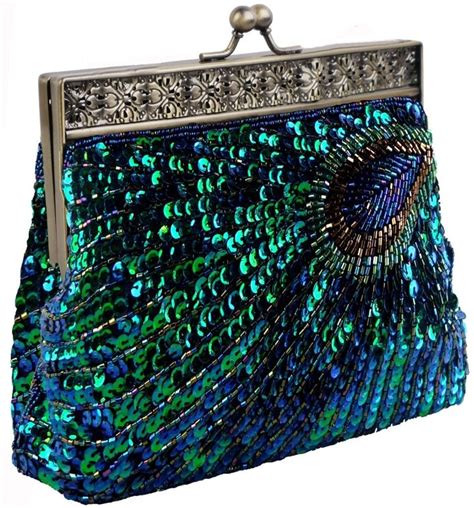 teal evening bags.